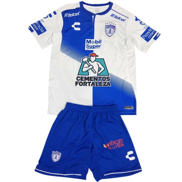 Camiseta Pachuca Primera equipo Niños 2018-19 Azul Blanco